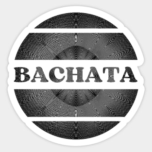 Bachata explosion in black and white. Sticker